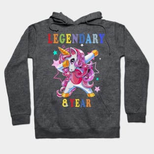 8th birthday unicorn Hoodie